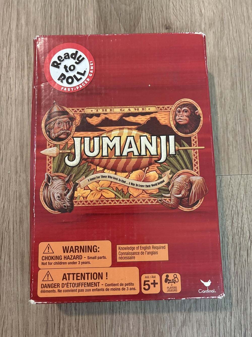 Cardinal Jumanji Board Game Ready To Roll 2019 Ages 5+ 2-4 Players Family
